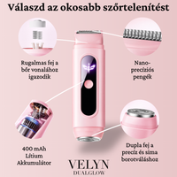 VELYN – DualGlow női elektromos borotva